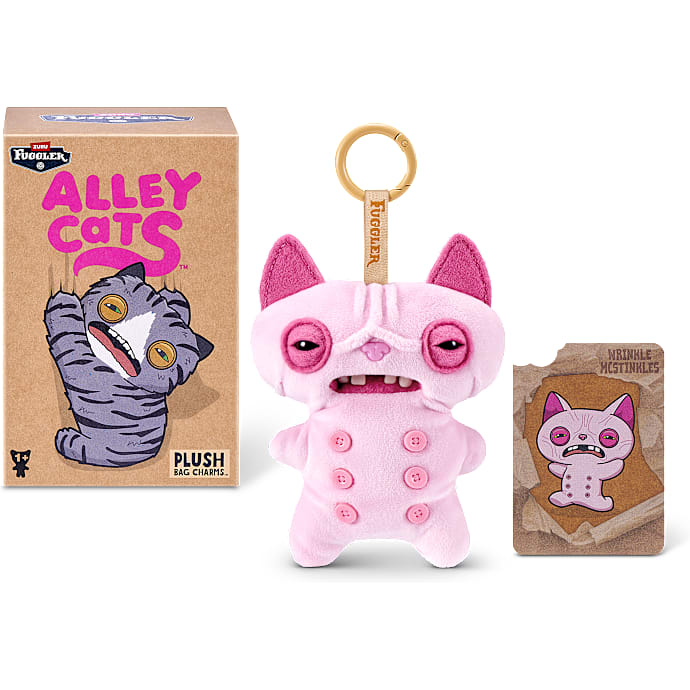 Zuru Fuggler Alley Cats nøglering 12 cm - flere varianter - assorteret