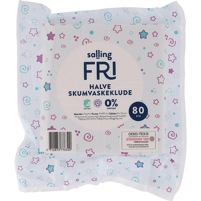 Halve skumvaskeklude