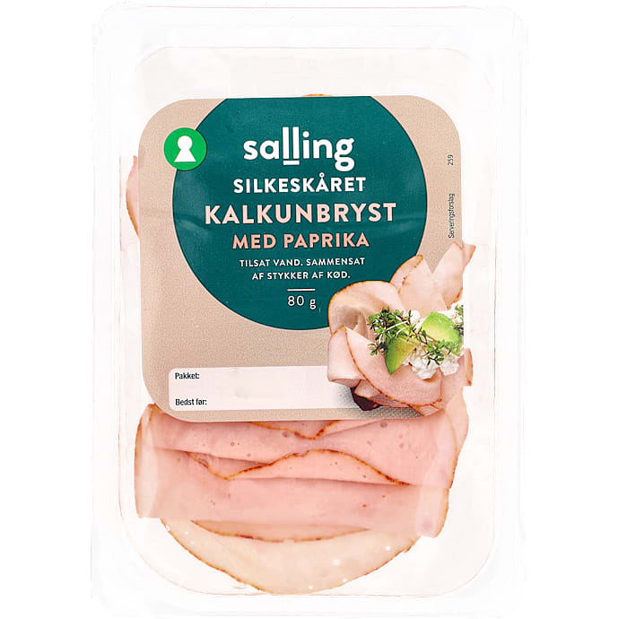 Silkeskåret kalkunpålæg m. paprika – produktbillede