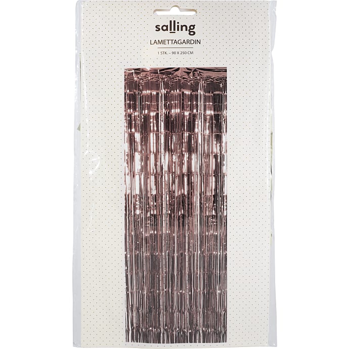 Salling Lamettagardin 90x250 cm Rosegold