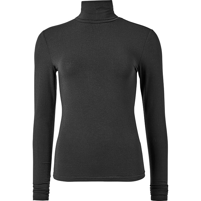 VRS dame slim fit rullekravetrøje str. S - sort – produktbillede