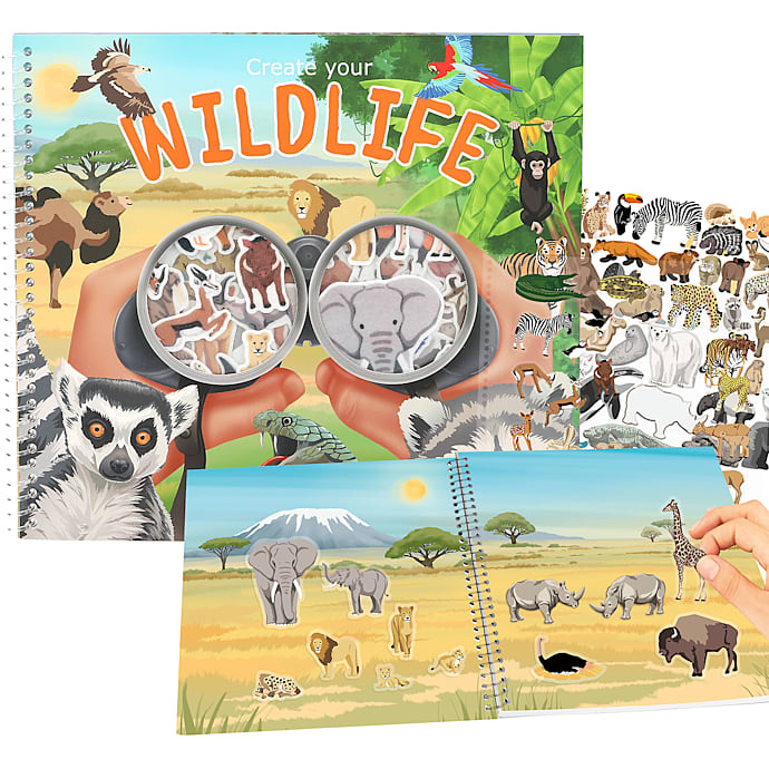 Trends by Depesche Create Your Wild Life Klistermærkebog