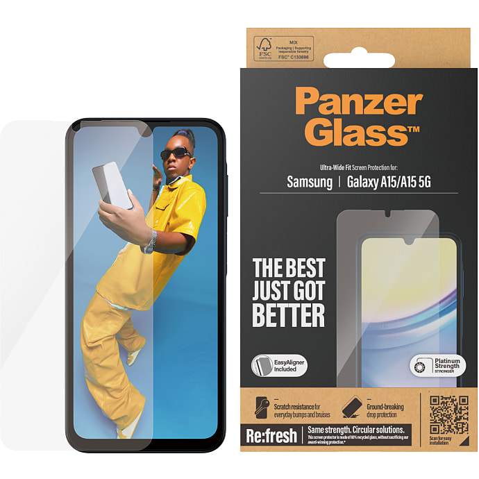 PanzerGlass Skærmbeskyttelse Samsung Galaxy A15/A15