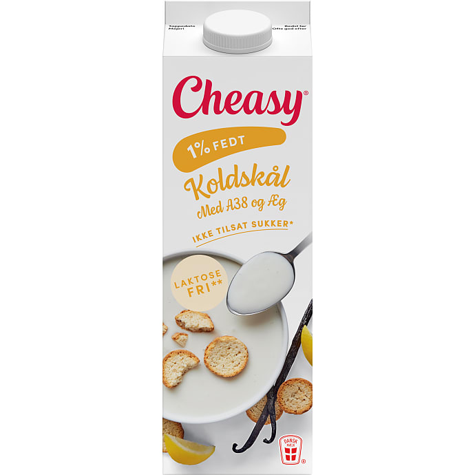 Cheasy Koldskål m. A38 og æg 1,2% 1 L