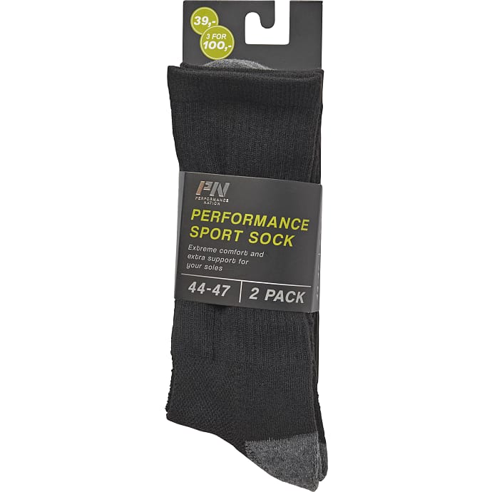 Performance Nation Sportsstrømper str. 38/42 Sort
