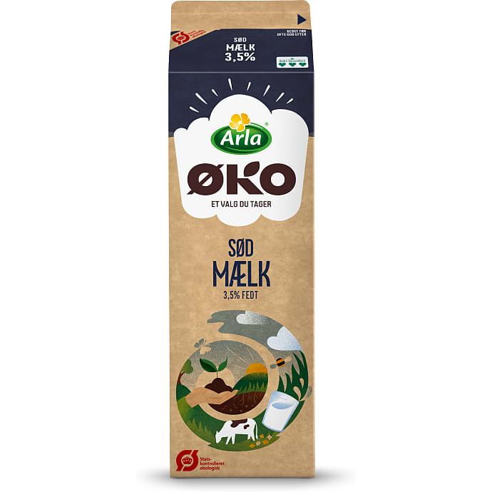 Arla ØKO Sødmælk 3,5% 1 L
