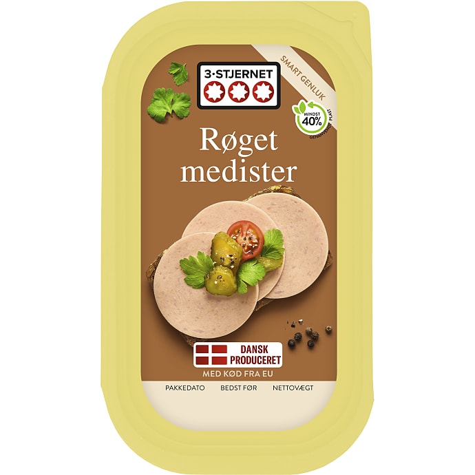 Røget medister i skiver