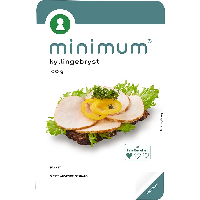 Minimum Kyllingebryst i skiver 100 g