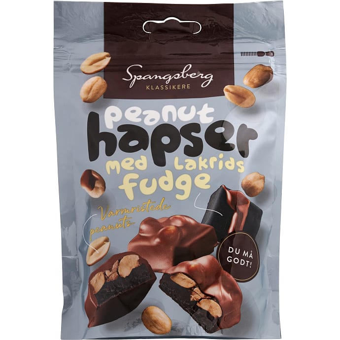 Spangsberg Peanuthapser med Lakridsfudge