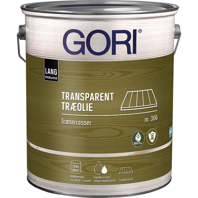 GORI 306 Transparenttræolie Mørk Pine