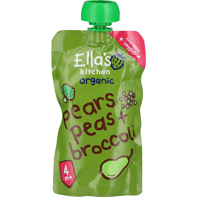 Mos m. pærer, ærter og broccoli fra 4 mdr. øko