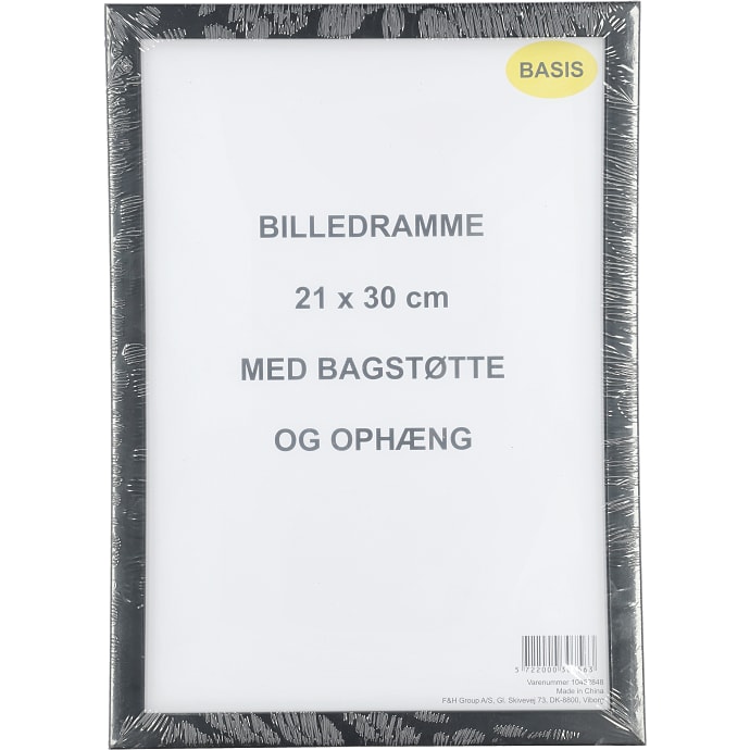 Ramme i sort - 21x30 cm