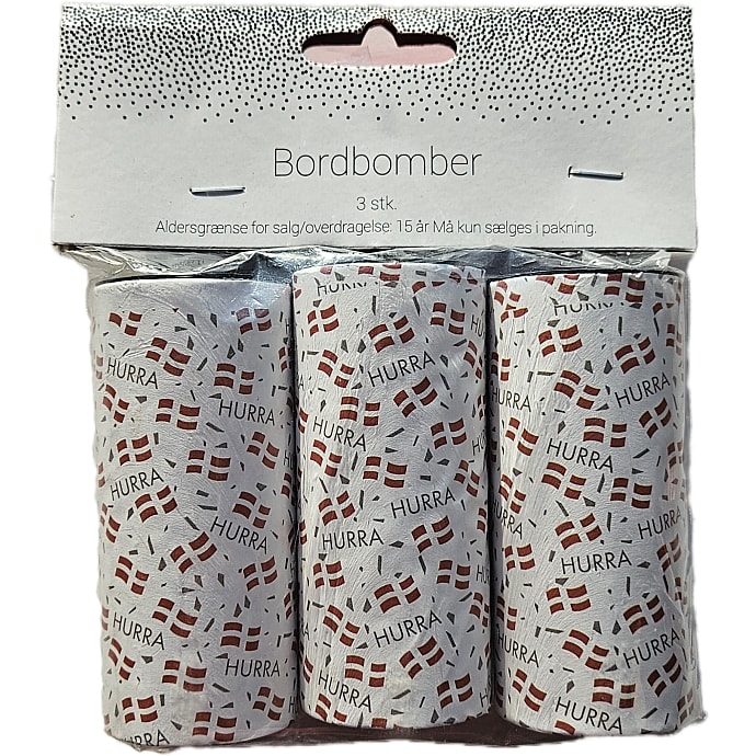 Salling Bordbomber 10 cm Dannebrog