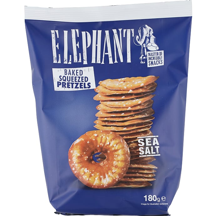 Elephant Saltkringler med Havsalt 180 g