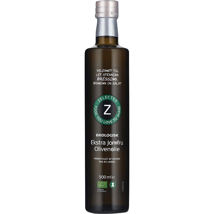 Zelected Ekstra Jomfruolivenolie Øko 500 ml