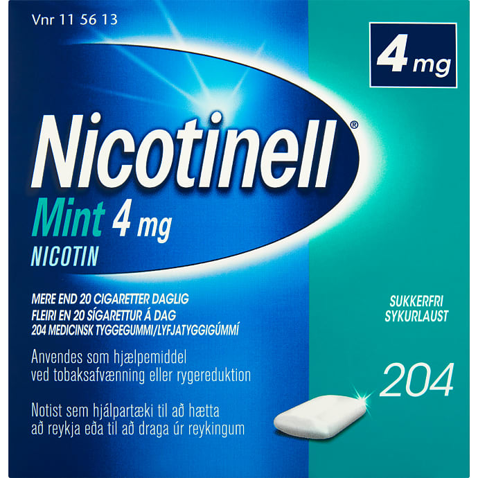 Nikotintyggegummi Mint sukkerfri