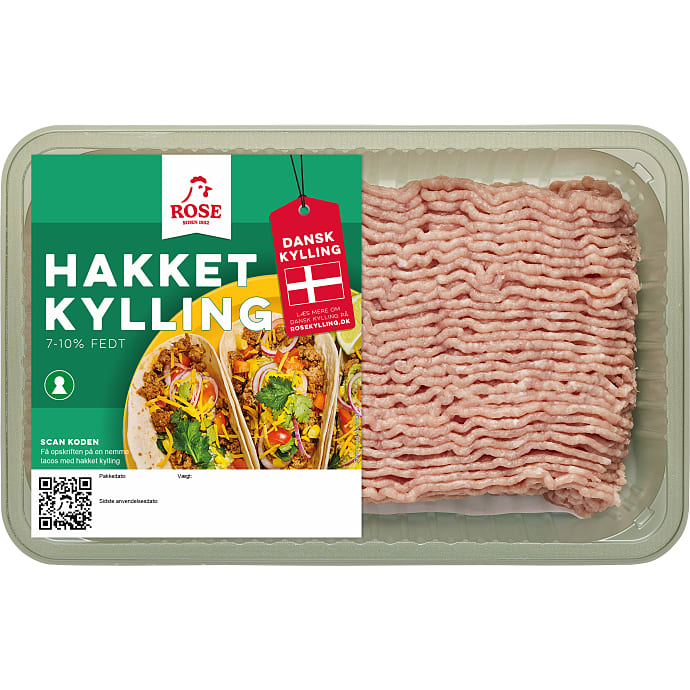 Hakket kyllingekød 7-10% fedt