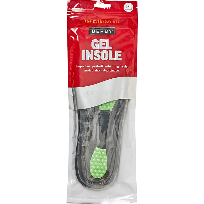 Derby Gelé Komfortsål 37/42 Sort