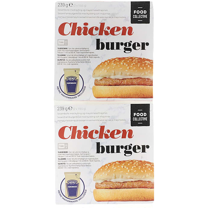 Food Collective Kyllingeburger m. mayonnaise 239 g