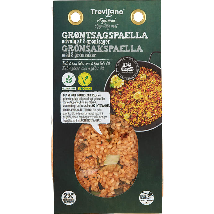 Trevijano Paella med Tørrede Grøntsager og Krydderier