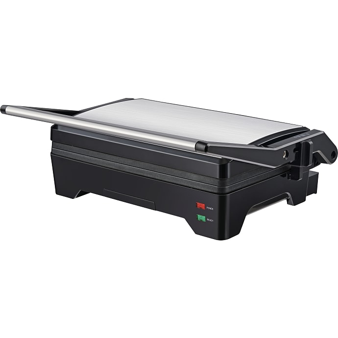 Køkkenchef panini grill - sort/sølvfarvet