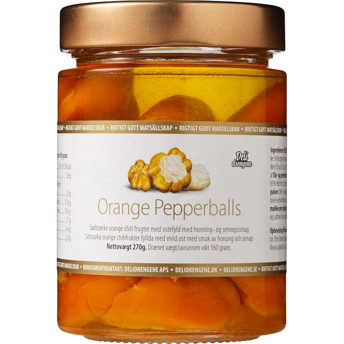 Deli Drengene Fyldte Chilifrugter m. Ostefyld