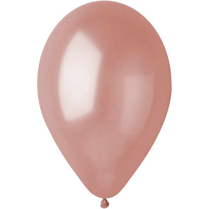 Latexballoner 30 cm Metallic Rosegold