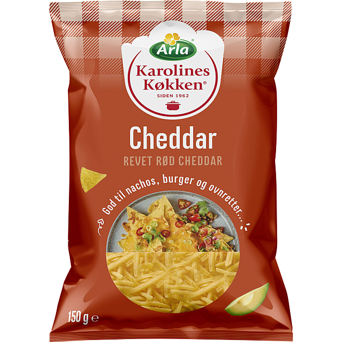 Revet rød cheddar 34% fedt
