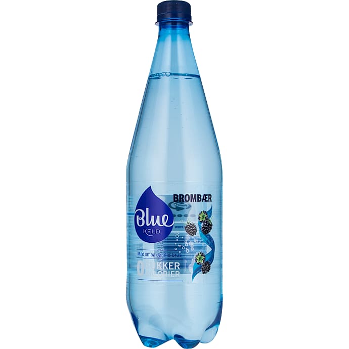 Blue Keld Vand med brus brombær 1 L
