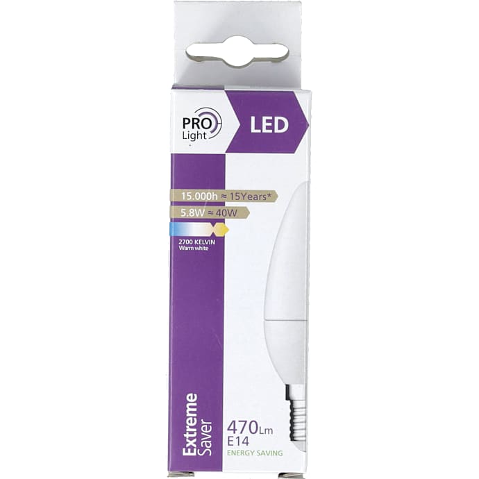 Prolight LED Pære C35 E14