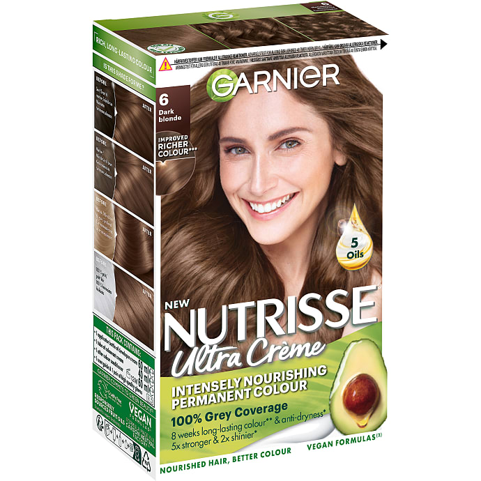 Garnier Permanent hårfarve 6.0 Mørkblond 1 stk