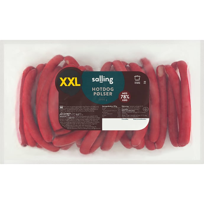 Salling Hotdogpølser 81% kød