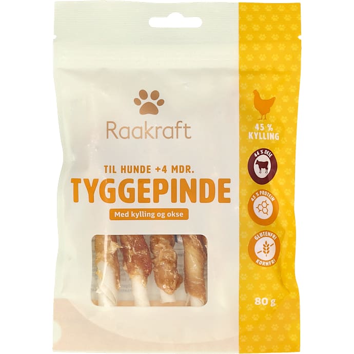Raakraft Tyggepinde Kylling og Okse