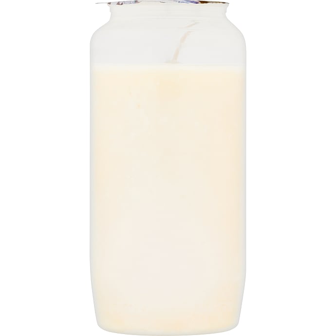 Stort lanternelys i plast 5,5x14 cm - hvid