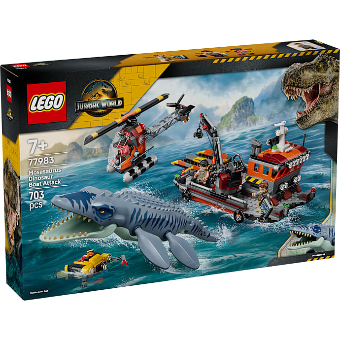 LEGO Jurassic World Mosasaurus-dinosaurens bådangreb 77983