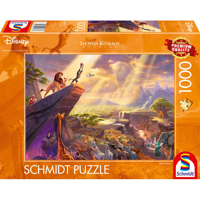 Schmidt Puzzle Løvernes Konge puslespil 1000 brikker – produktbillede
