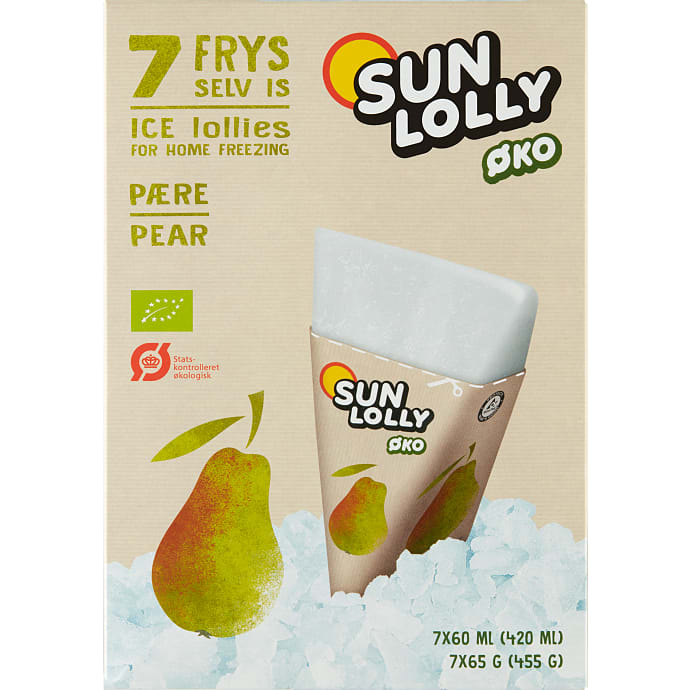 Sun Lolly Frys-selv-is Pæresmag Økologisk