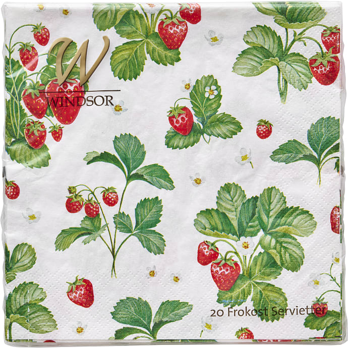 Windsor mønstrede servietter 33x33 cm 20-pak