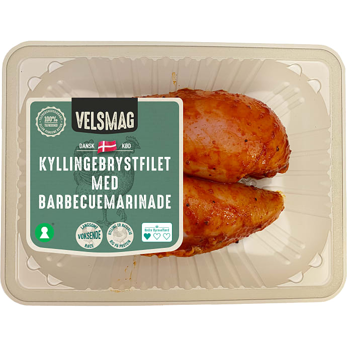 Velsmag Kyllingebrystfilet m. Barbecuemarinade 325 g