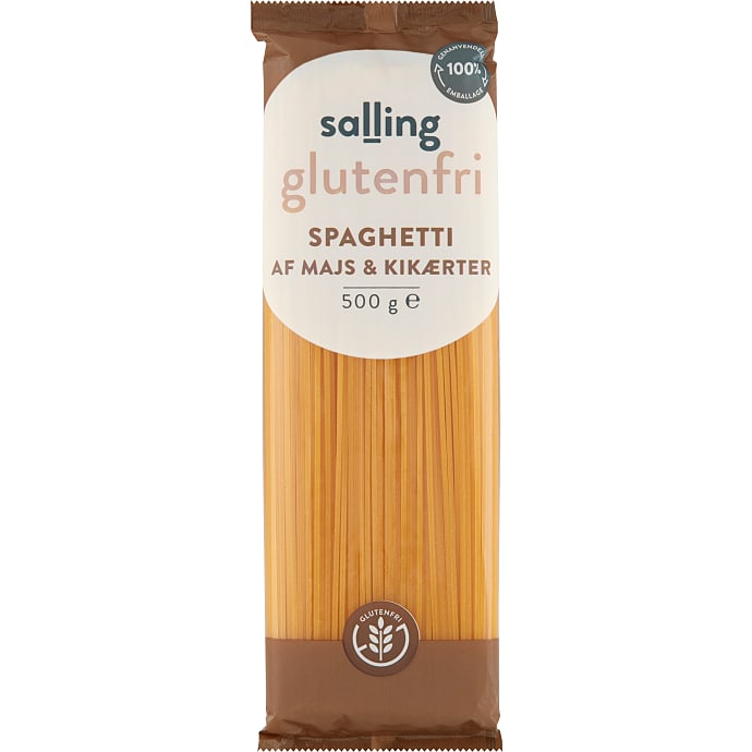 Spaghetti af majs og kikærter glutenfri
