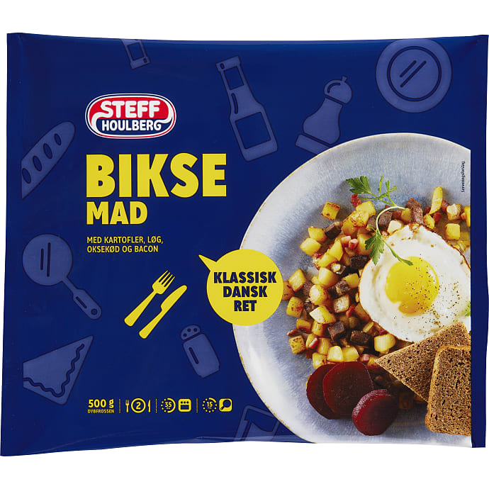 Biksemad m. oksekød og bacon