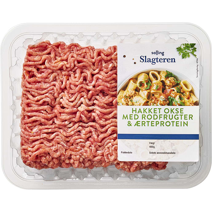Hakket oksekød 8-12% fedt m. ærteprotein