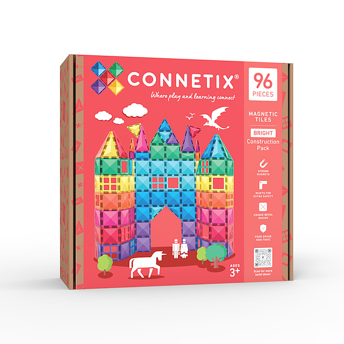 Connetix magnetisk byggesæt 96 dele - lys
