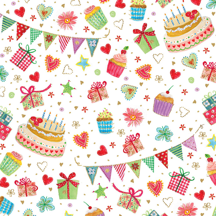 Windsor mønstrede servietter 33x33 cm 20-pak