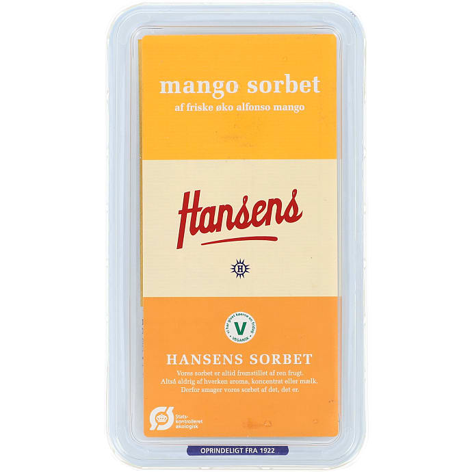 Sorbetis m. mango øko