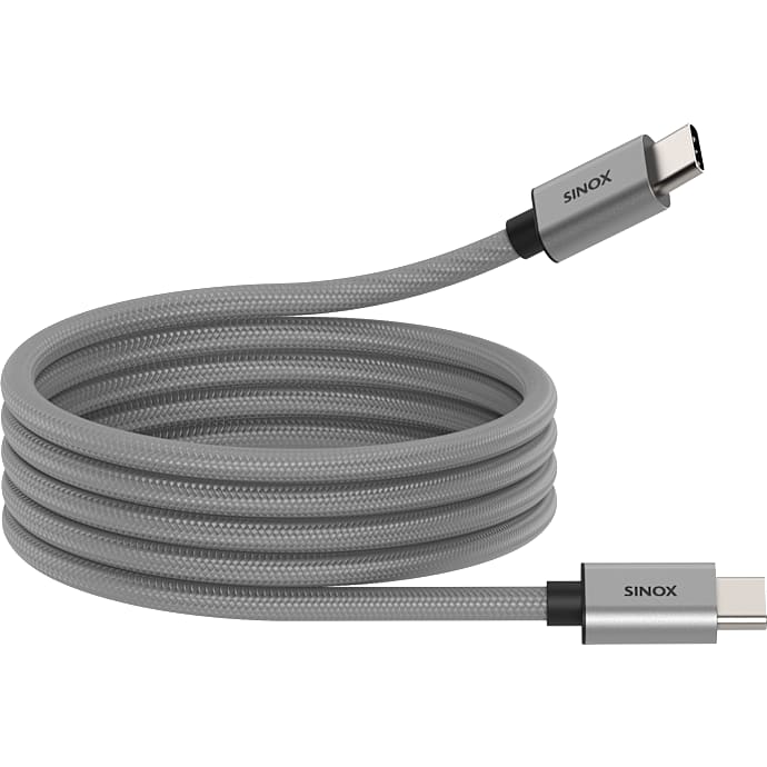 Sinox Magnetkabel 1 m lysgrå