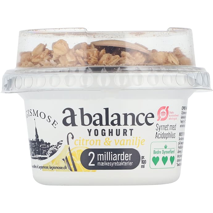 Løgismose Yoghurt Citron og Vanilje 156 g