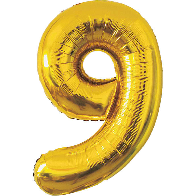 Salling Folieballon 9 86 cm Guld