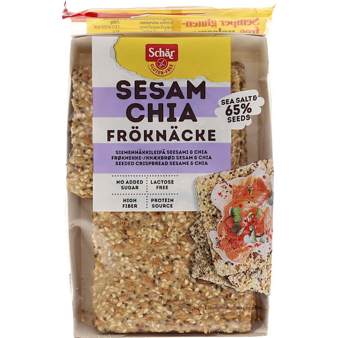 Schär Knækbrød med sesamfrø, havre og chiafrø 170 g