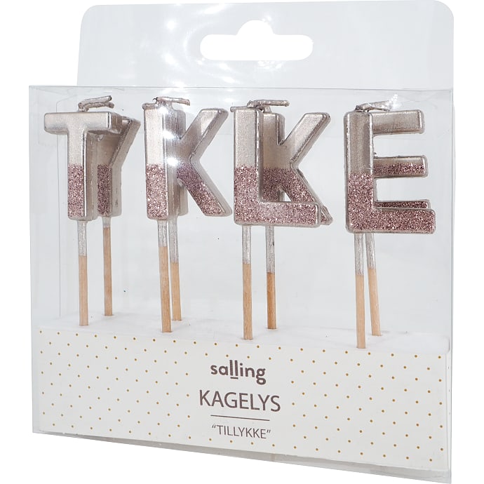 Salling Kagelys med Glimmer Rose Gold